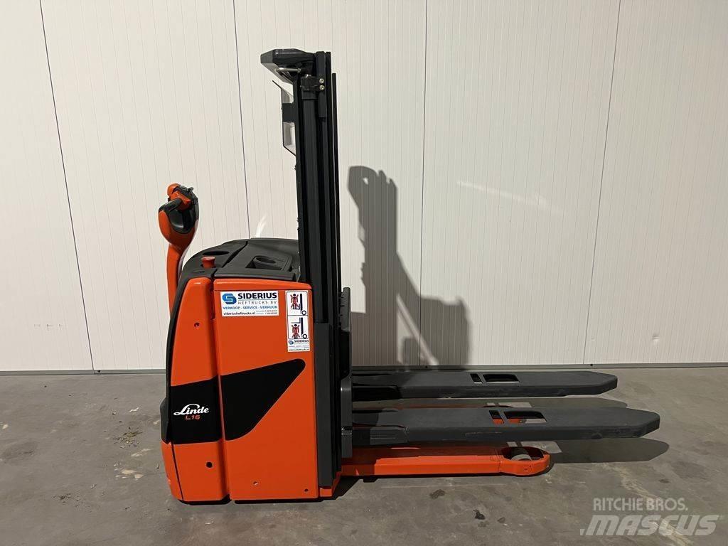 Linde L16 Käyden ajettavat pinoamistrukit
