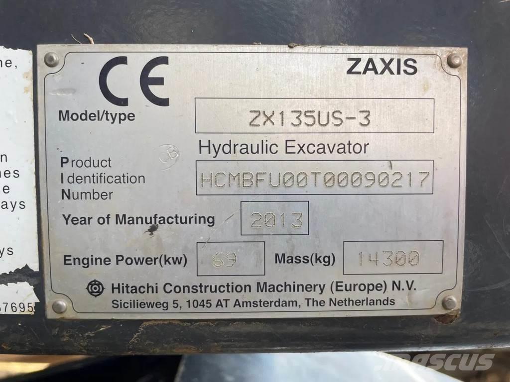 Hitachi ZX135US-3 Telakaivukoneet
