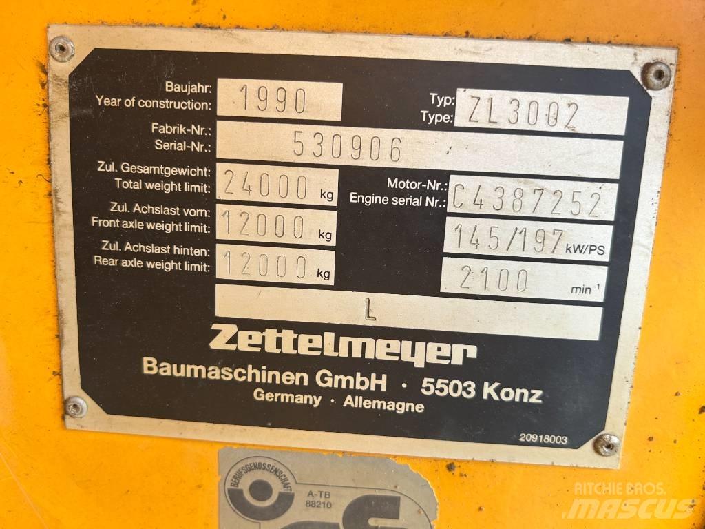 Zettelmeyer ZL 3002 Pyöräkuormaajat