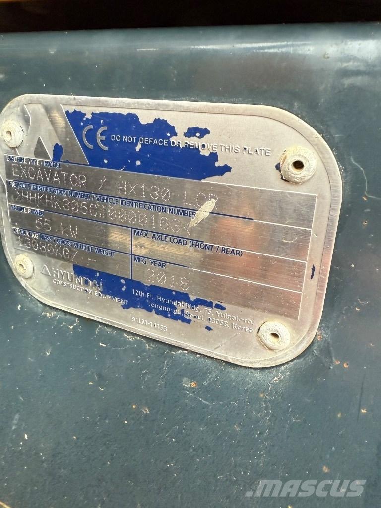 Hyundai HX 130 LCR Telakaivukoneet