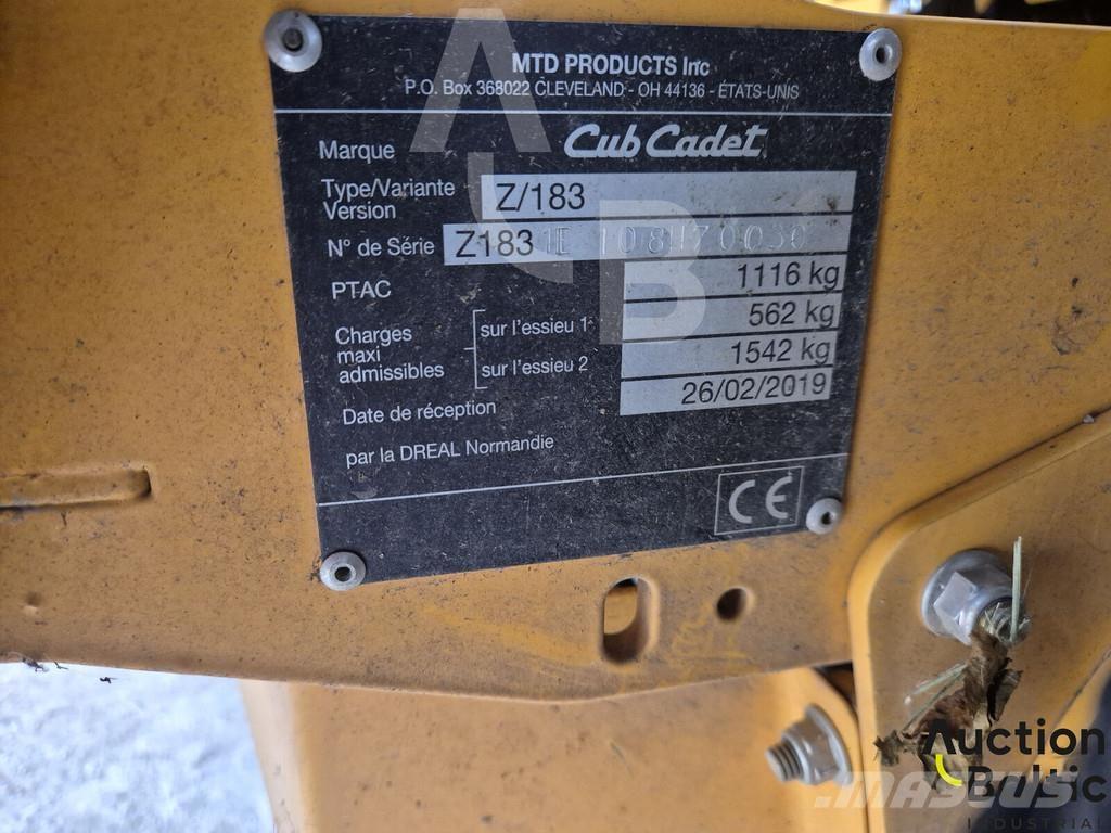 Cub Cadet Z/183 Päältäajettavat ruohonleikkurit