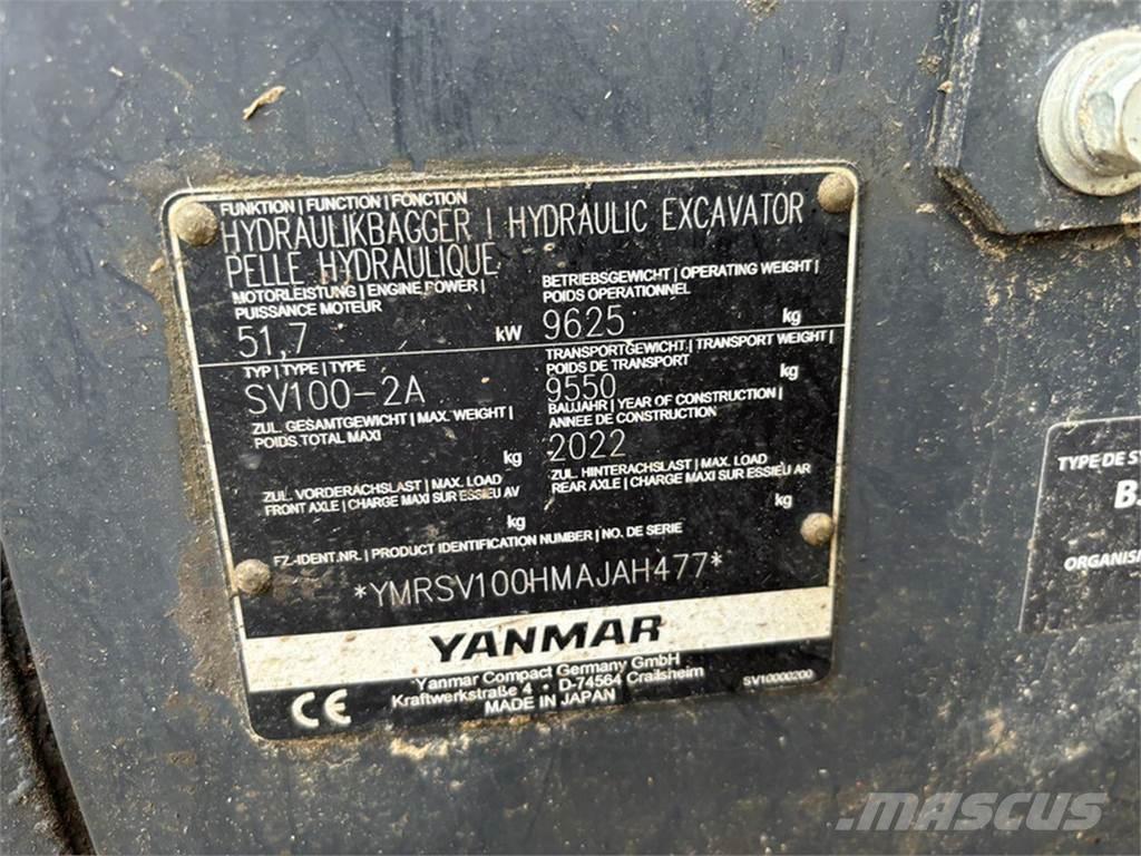 Yanmar SV100-2A Telakaivukoneet