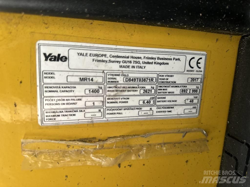 Yale mr14 Työntömastotrukit