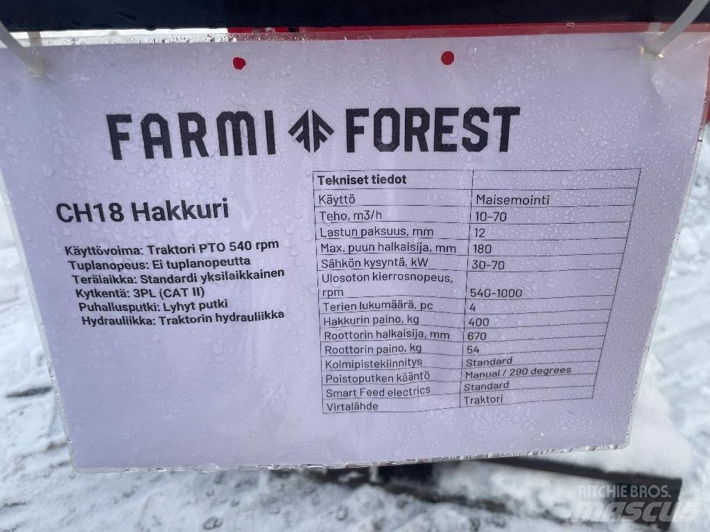Farmi Forest CH18 Haketuskoneet