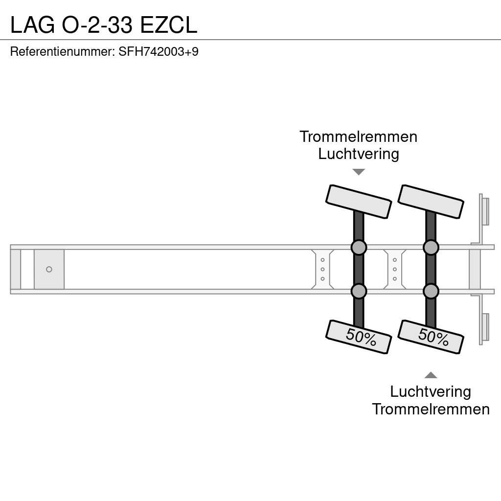 LAG O-2-33 EZCL Kylmä-/Lämpökoripuoliperävaunut