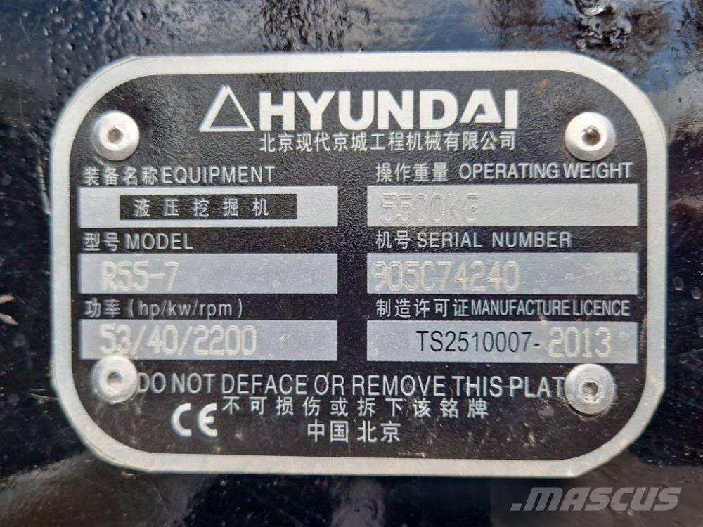 Hyundai R 155-7 Minikaivukoneet < 7t
