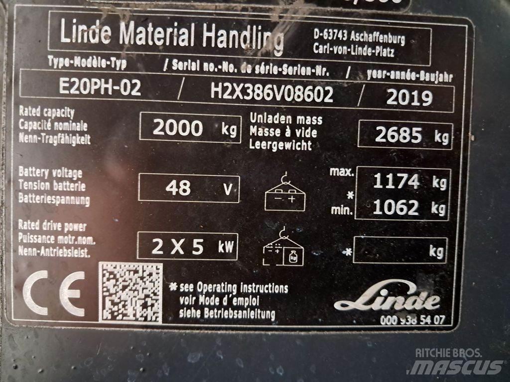 Linde E20PH-02 Sähkötrukit