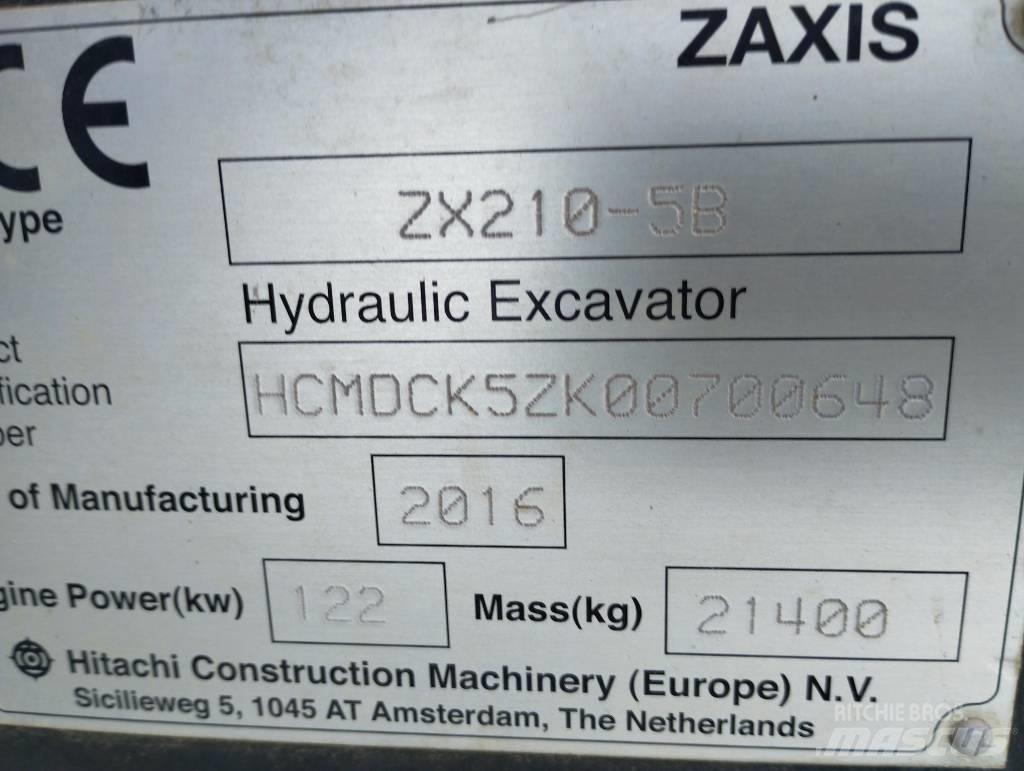Hitachi ZX 210-5B Telakaivukoneet