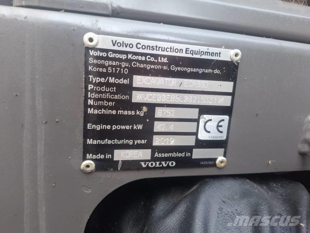 Volvo ECR 88 D Midikaivukoneet 7t - 12t
