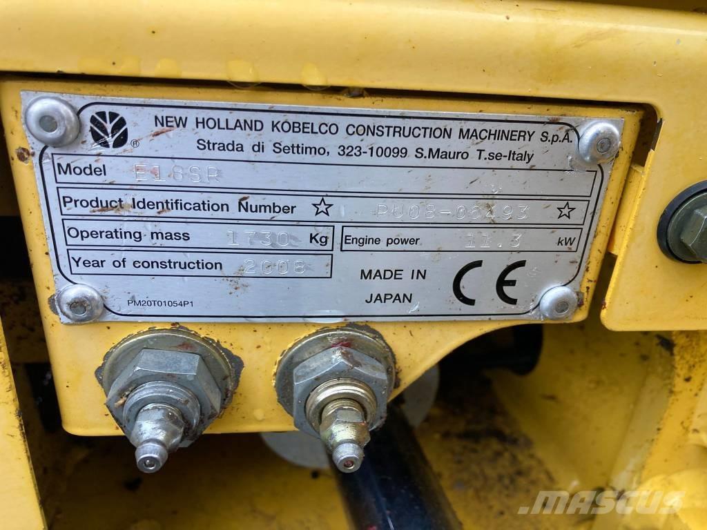 New Holland E 18 SR Minikaivukoneet < 7t