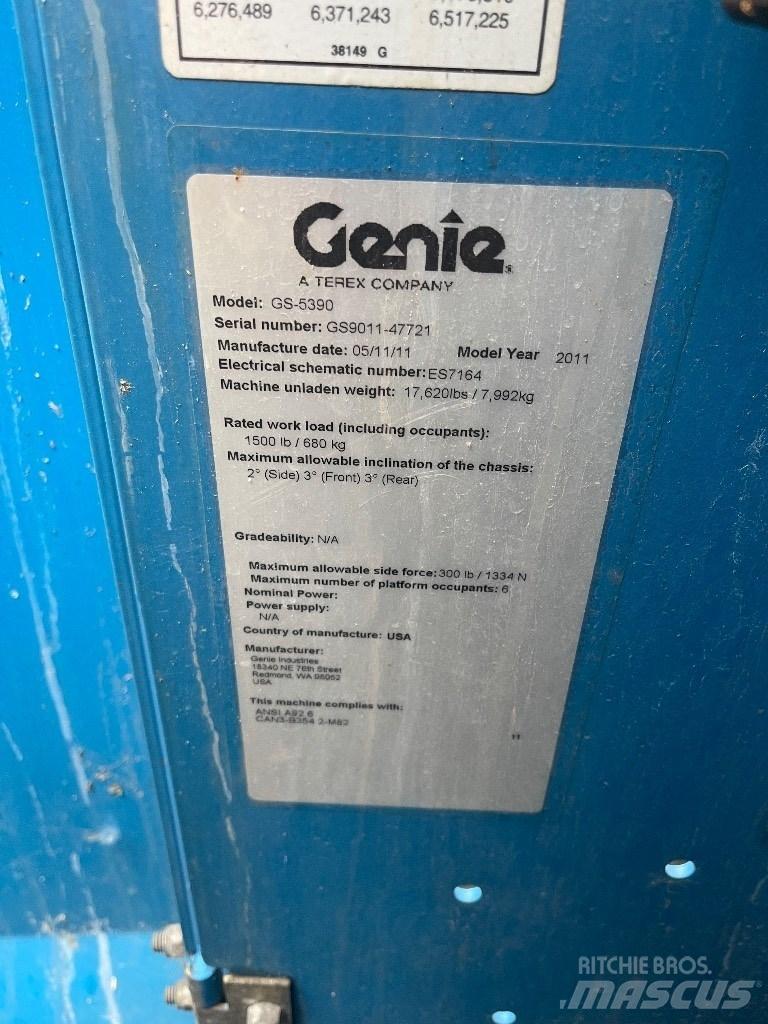 Genie GS 5390 Saksilavat