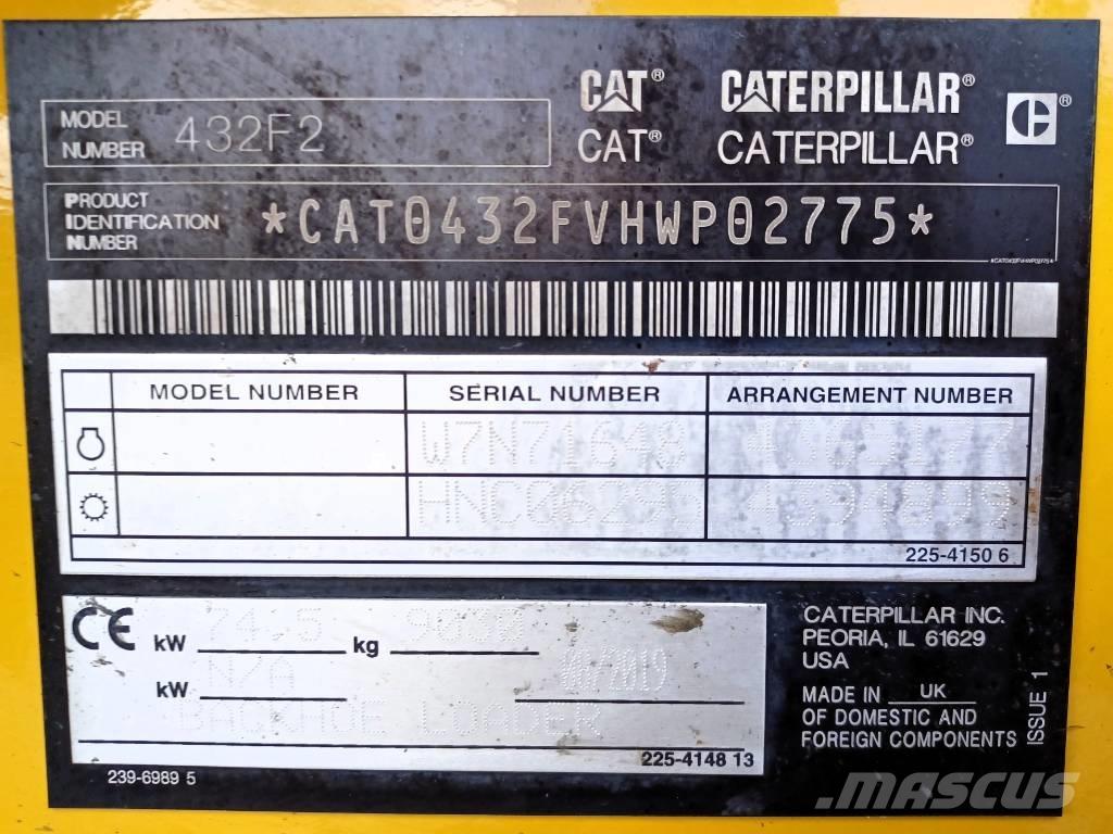 CAT 432 F Kaivurikuormaajat