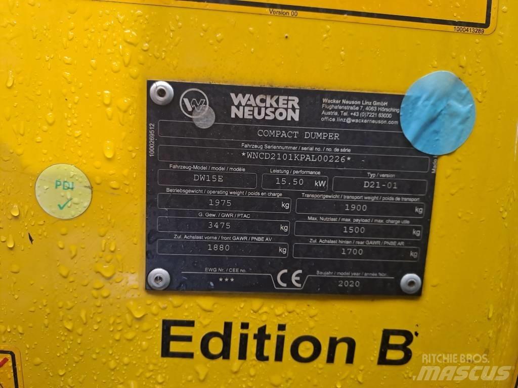 Wacker Neuson DW15e Minidumpperit