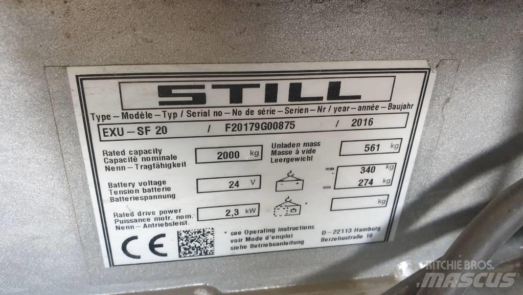 Still EXU-SF 20 Lavansiirtotrukit ajotasolla