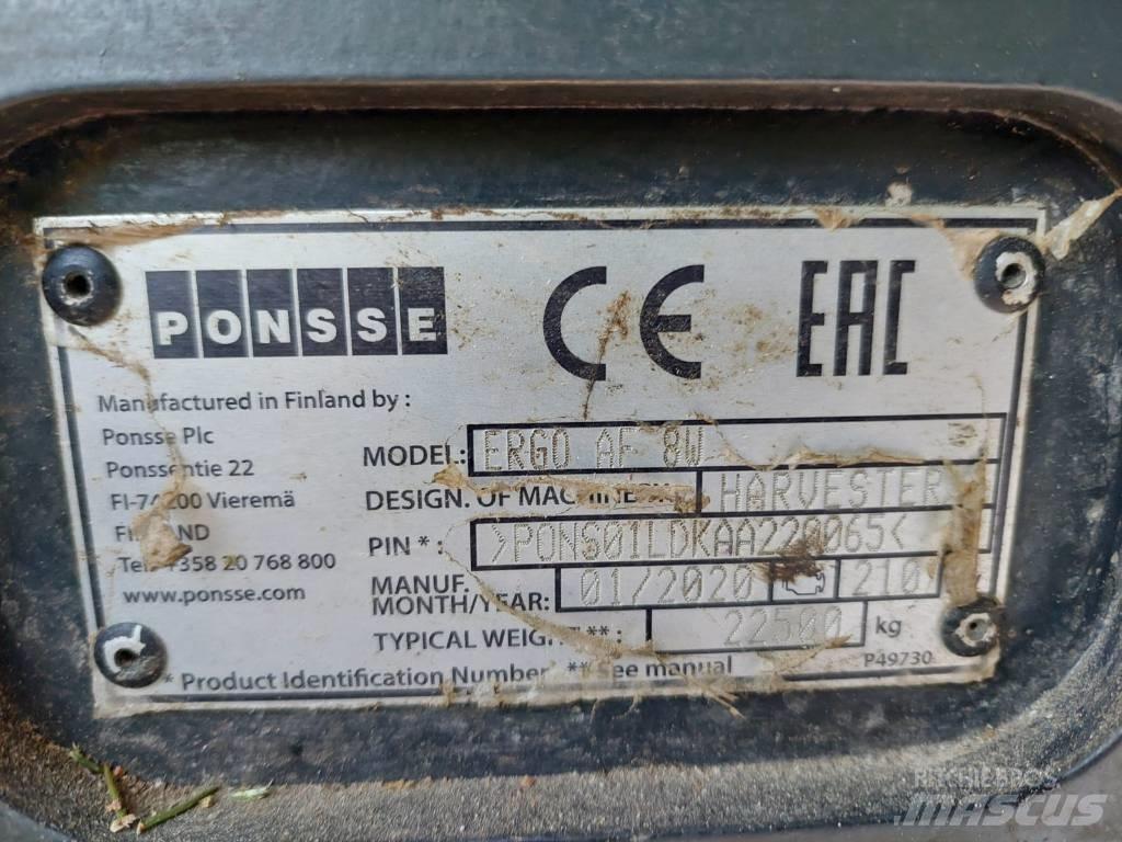 Ponsse Ergo AF 8W Harvesterit