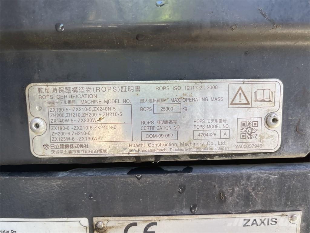 Hitachi ZX 210 LC-6 Telakaivukoneet