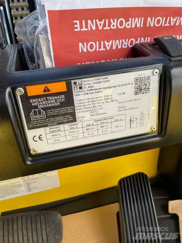 Hyster J1.5 XNT  1,5t Sähkötrukit