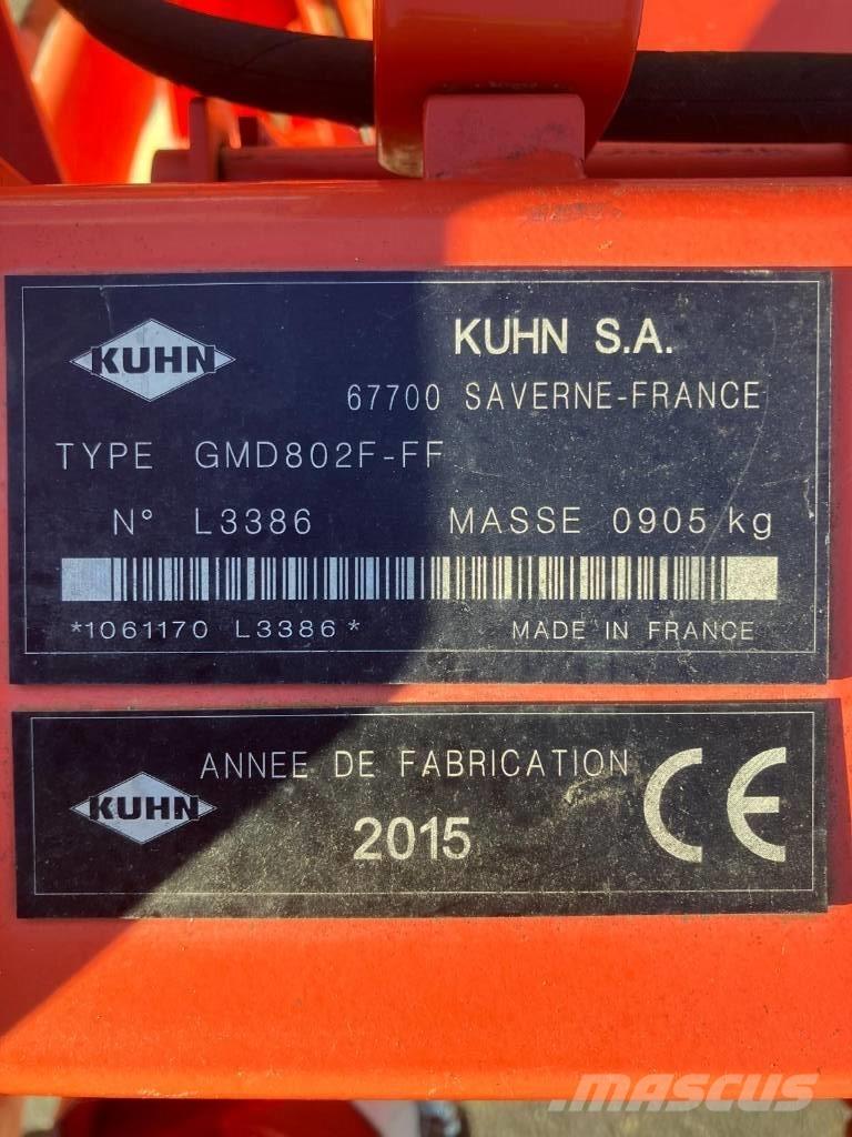 Kuhn GMD 802 F-FF Niittokoneet