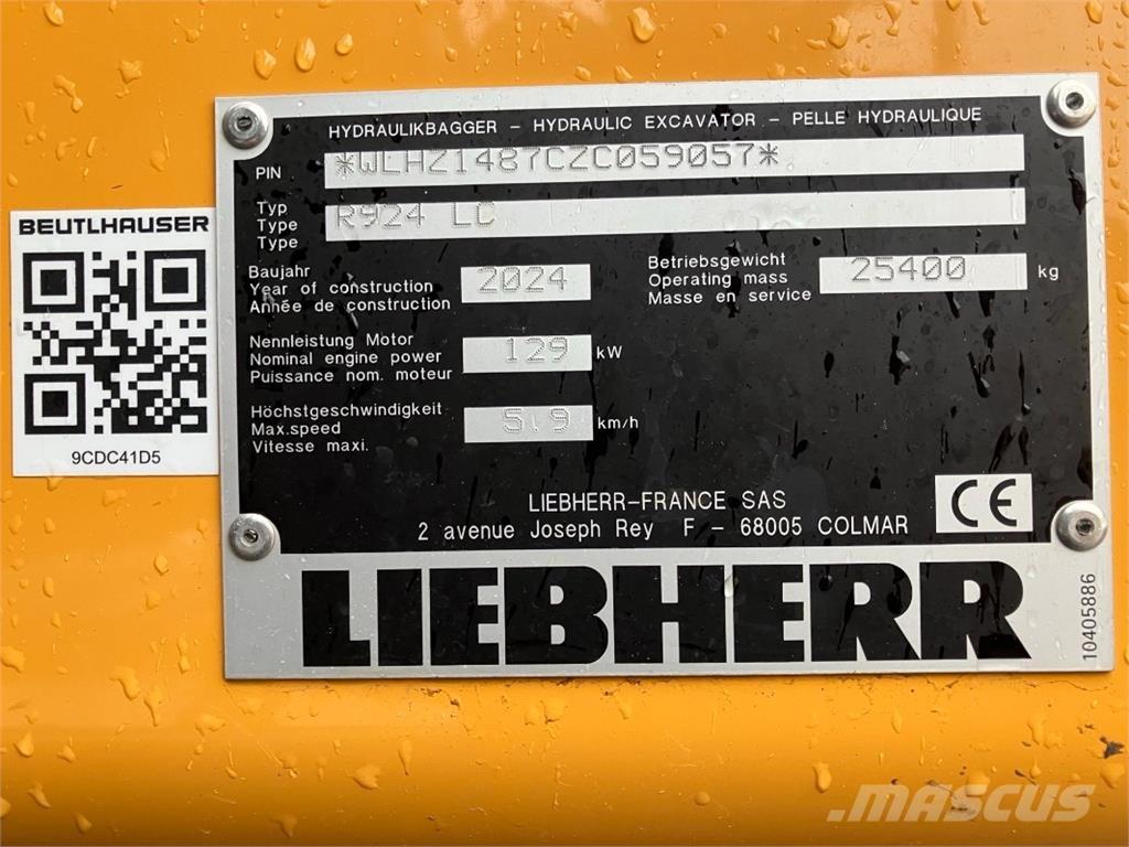 Liebherr R924 Telakaivukoneet