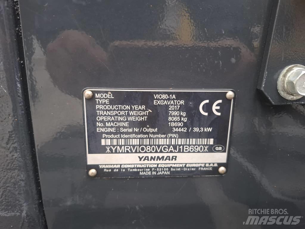 Yanmar Vio 80-1A Midikaivukoneet 7t - 12t