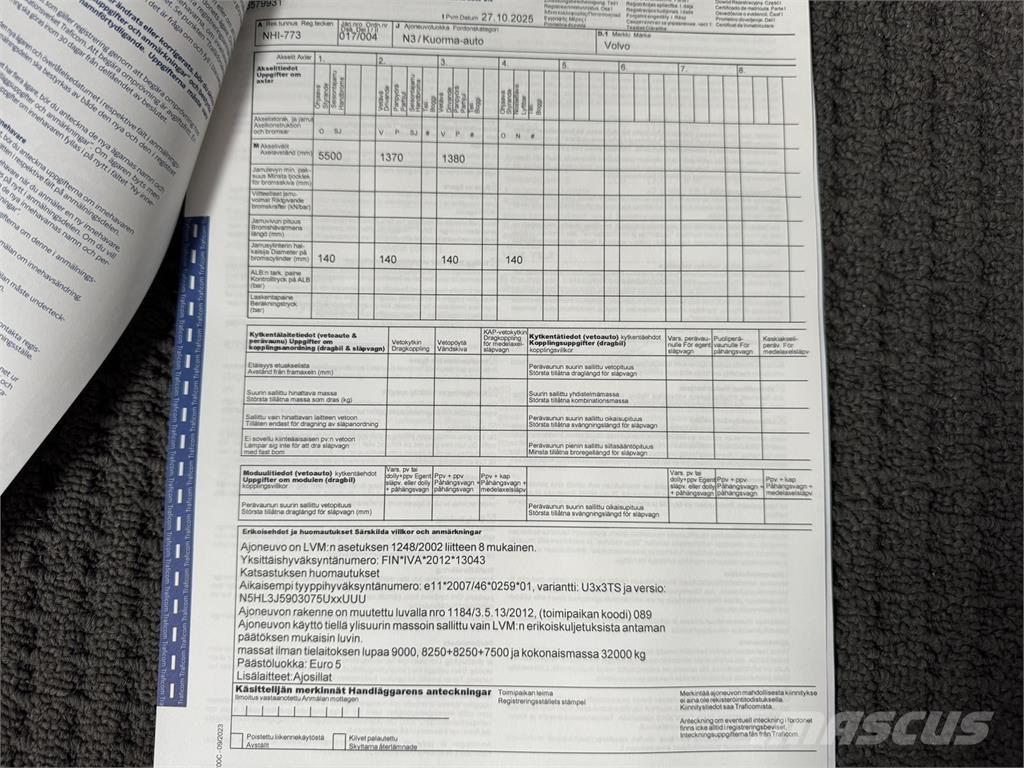 Volvo FH500 8x4 Kuorma-autoalustat