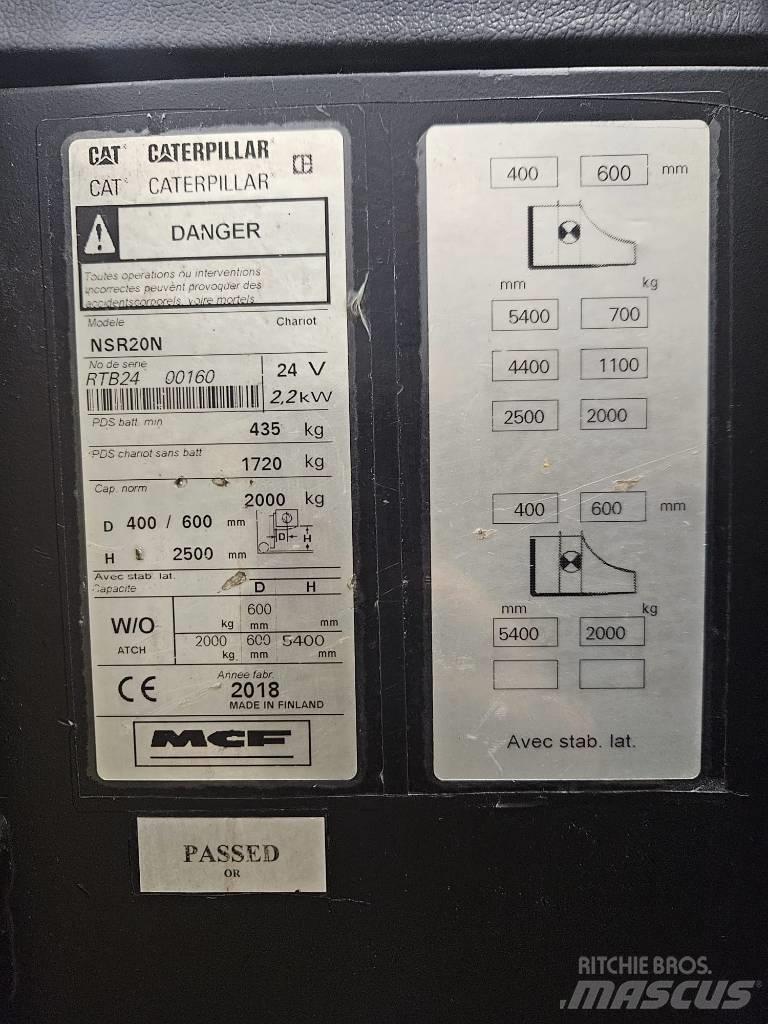 CAT NSR20N Ajettavat pinoamisvaunut
