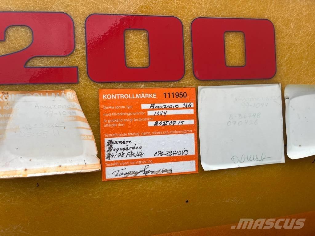 Amazone UG 2200 Hinattavat ruiskut