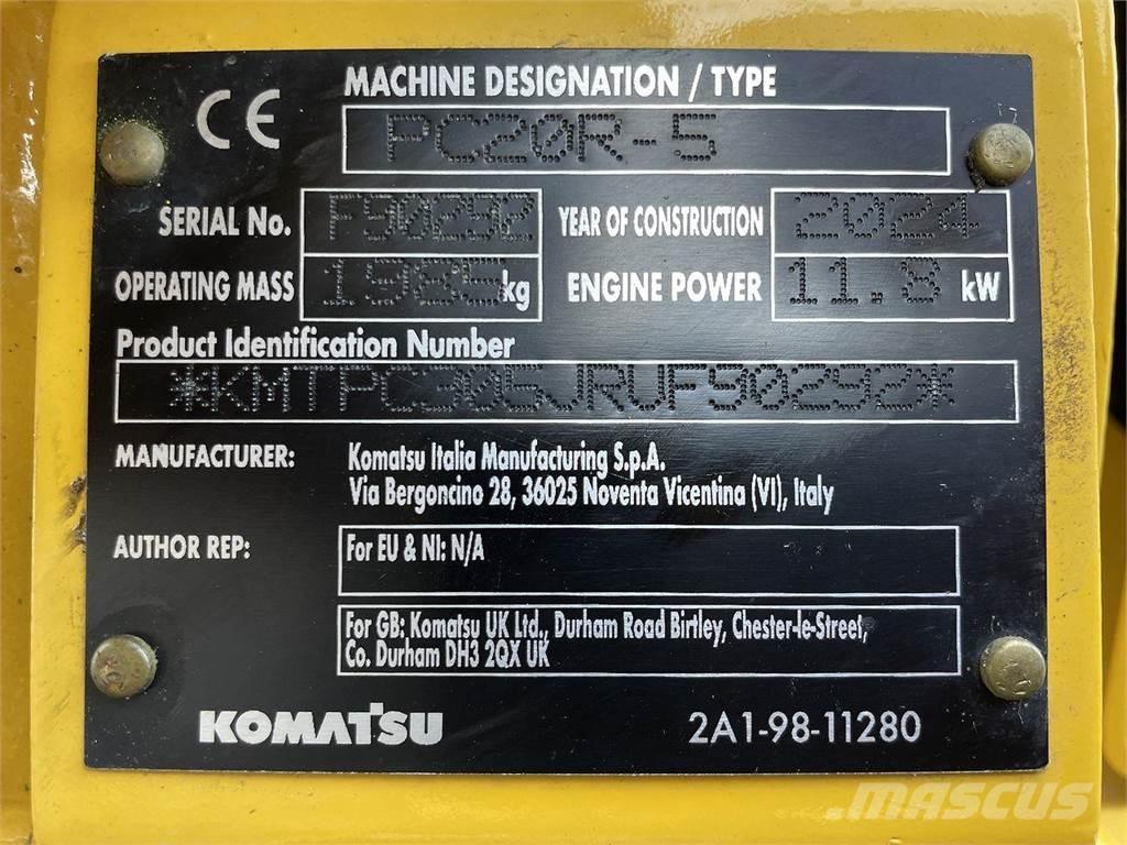 Komatsu PC20R-5 Pyöräkaivukoneet