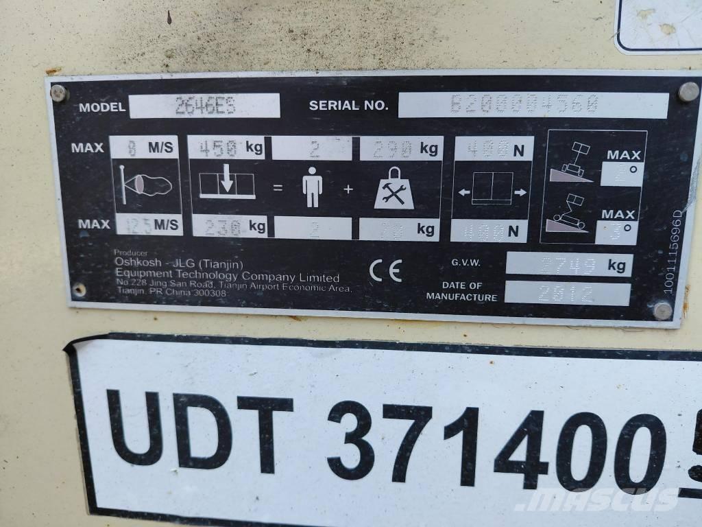 JLG 2646ES Saksilavat