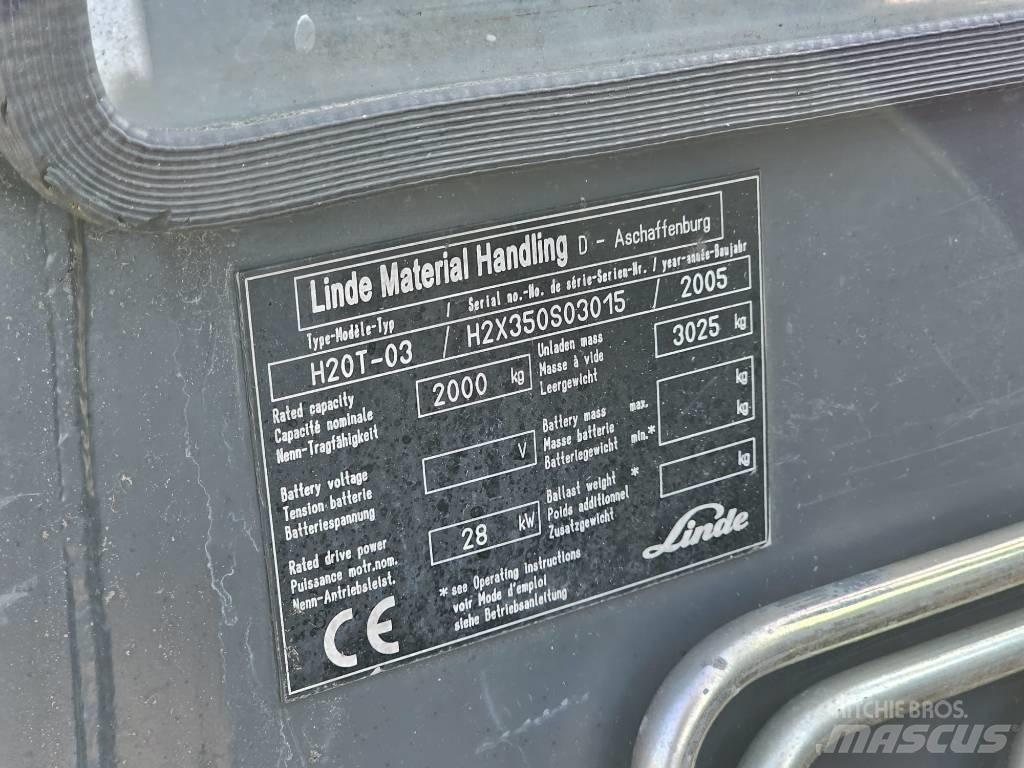 Linde H20T-03 Nestekaasutrukit