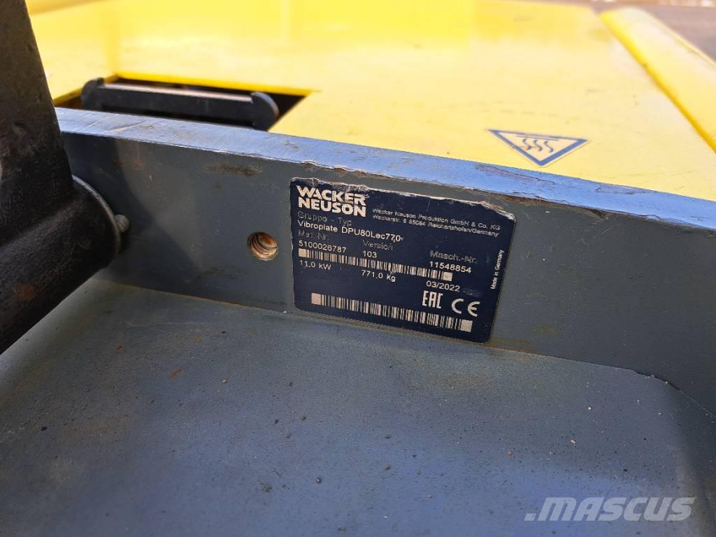 Wacker Neuson DPU 80 Tärylevyt