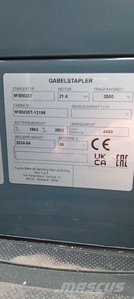 Toyota 9FBM35T Sähkötrukit