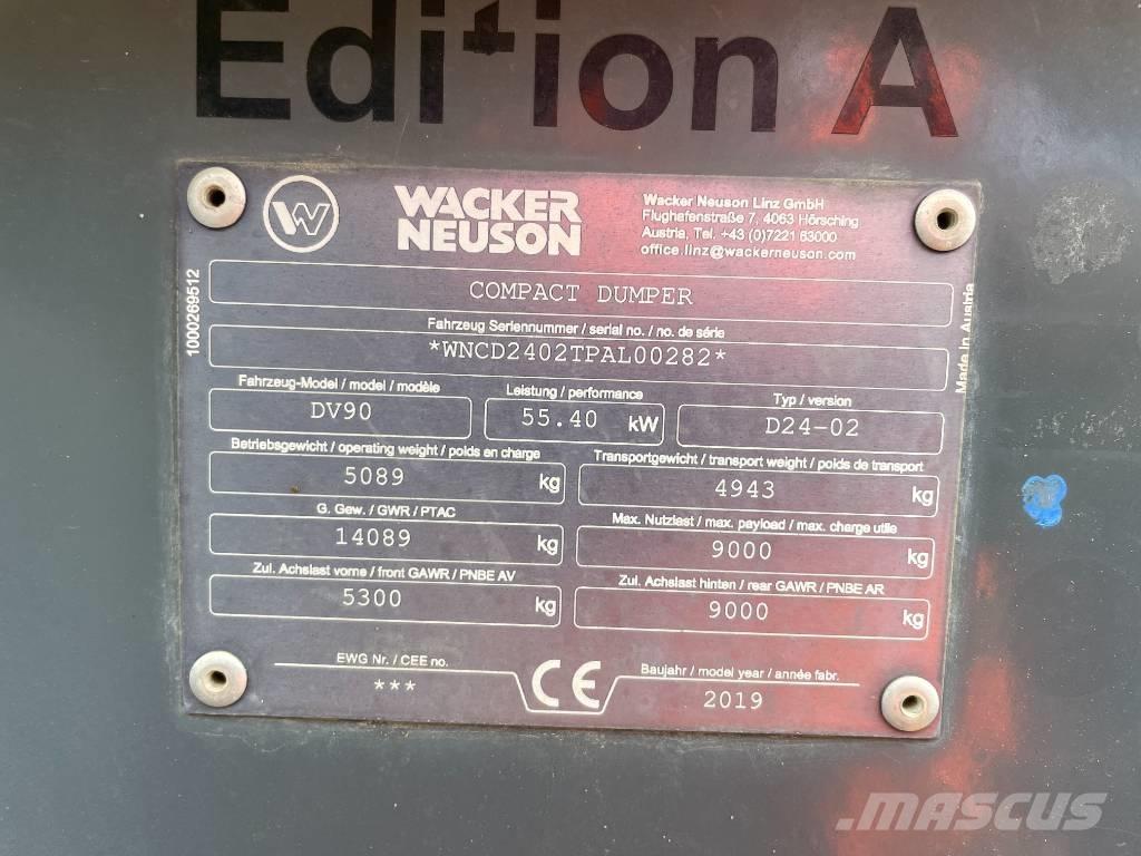 Wacker Neuson DV 90 Minidumpperit