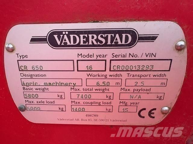 Väderstad Carrier650 Kiekkomultaimet ja lautasäkeet