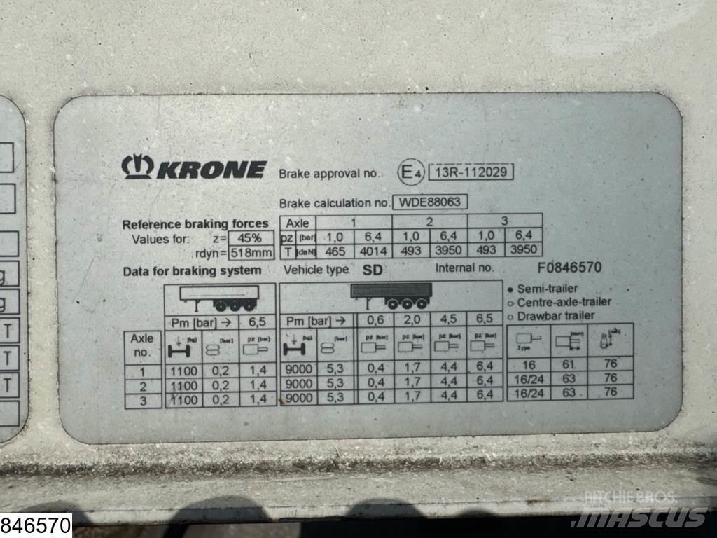 Krone Tautliner Pressukapellipuoliperävaunut