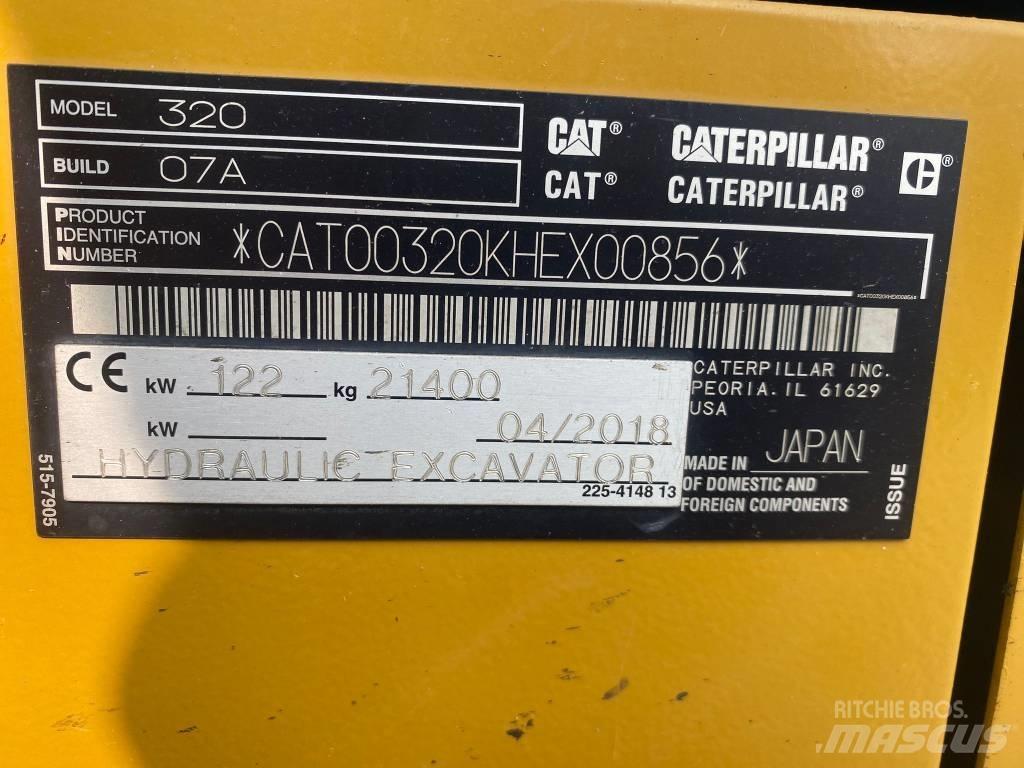 CAT 320 Telakaivukoneet