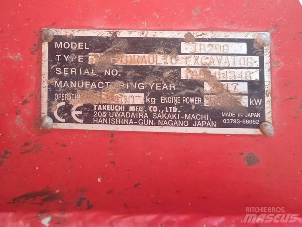 Takeuchi TB290 Minikaivukoneet < 7t