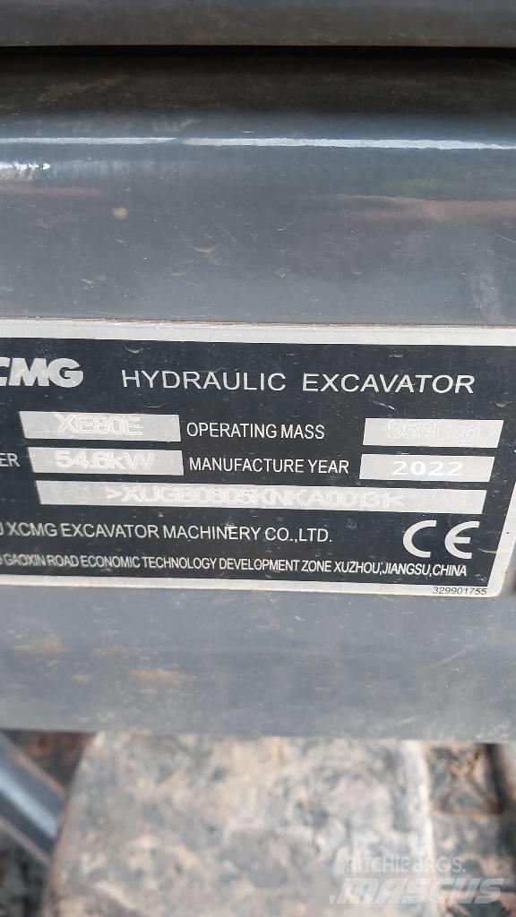 XCMG XE 80 E Midikaivukoneet 7t - 12t