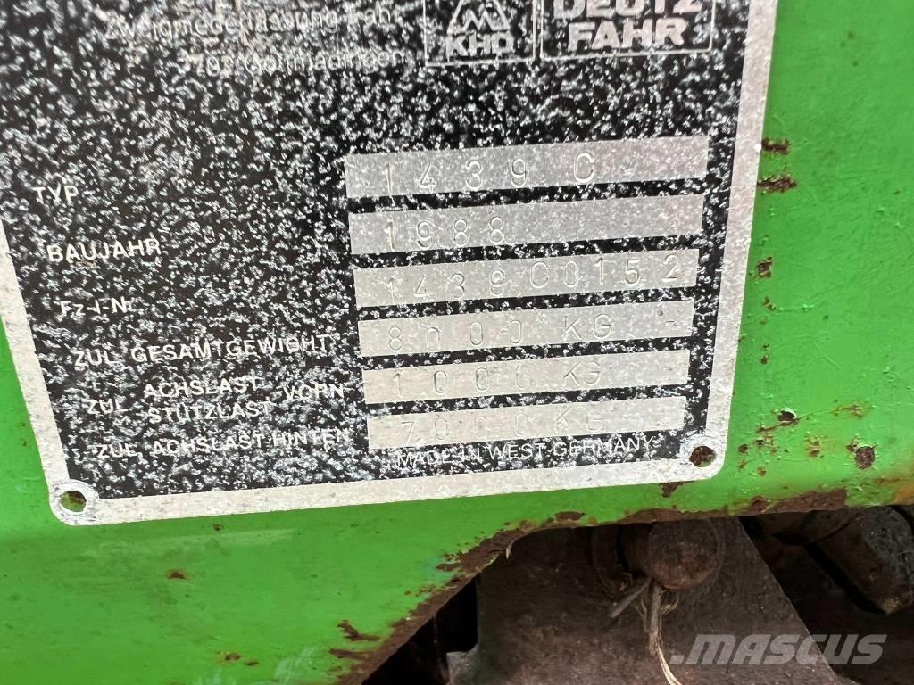Deutz-Fahr FE 6.37 Keräävät noukinvaunut ja silppurivaunut
