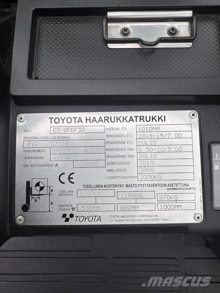 Toyota 02-8 FDF 30 Dieseltrukit