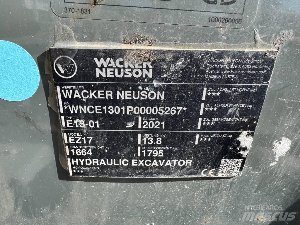 Wacker Neuson EZ17 Telakaivukoneet