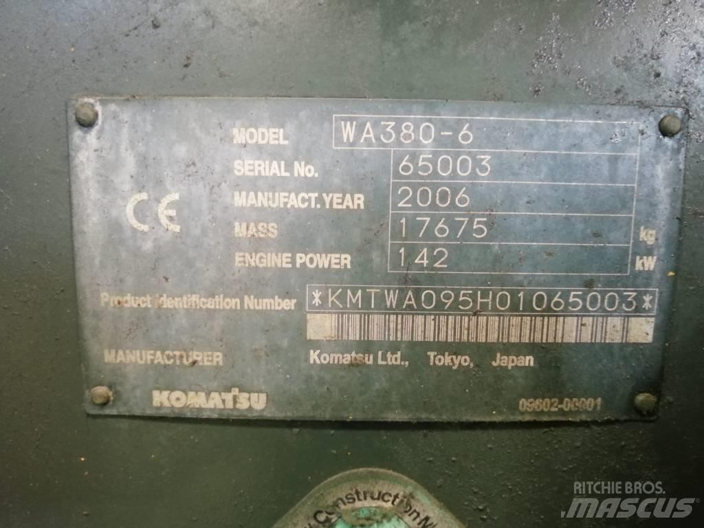 Komatsu WA 380-6 Pyöräkuormaajat