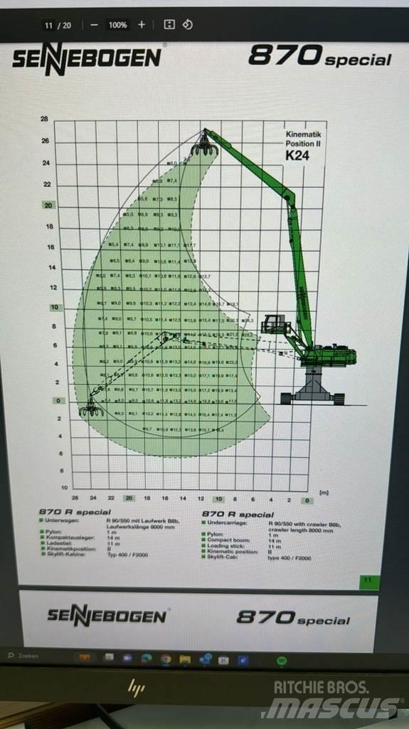 Sennebogen 870R Jätteenkäsittelijät