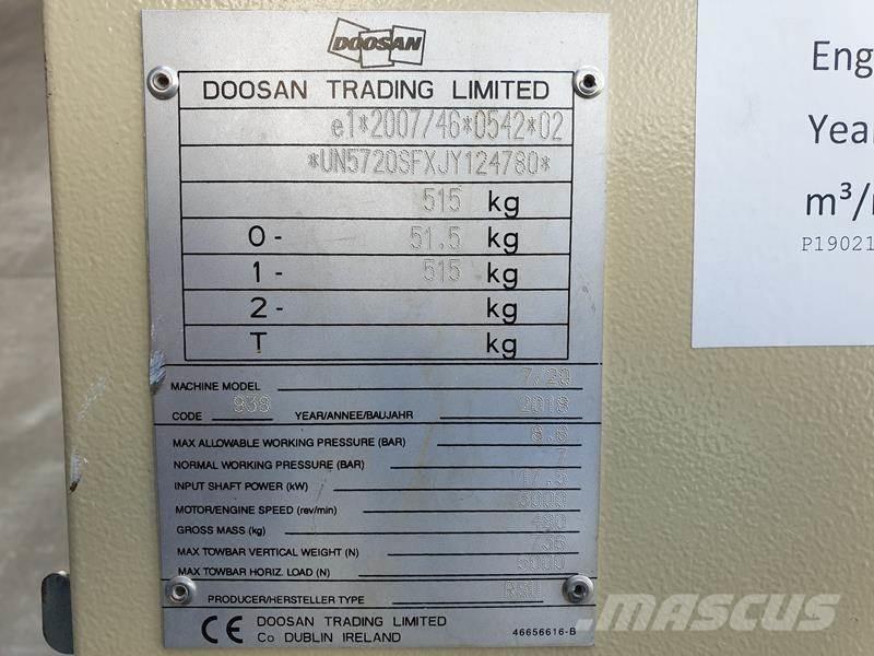 Doosan 7 / 20 Kompressorit