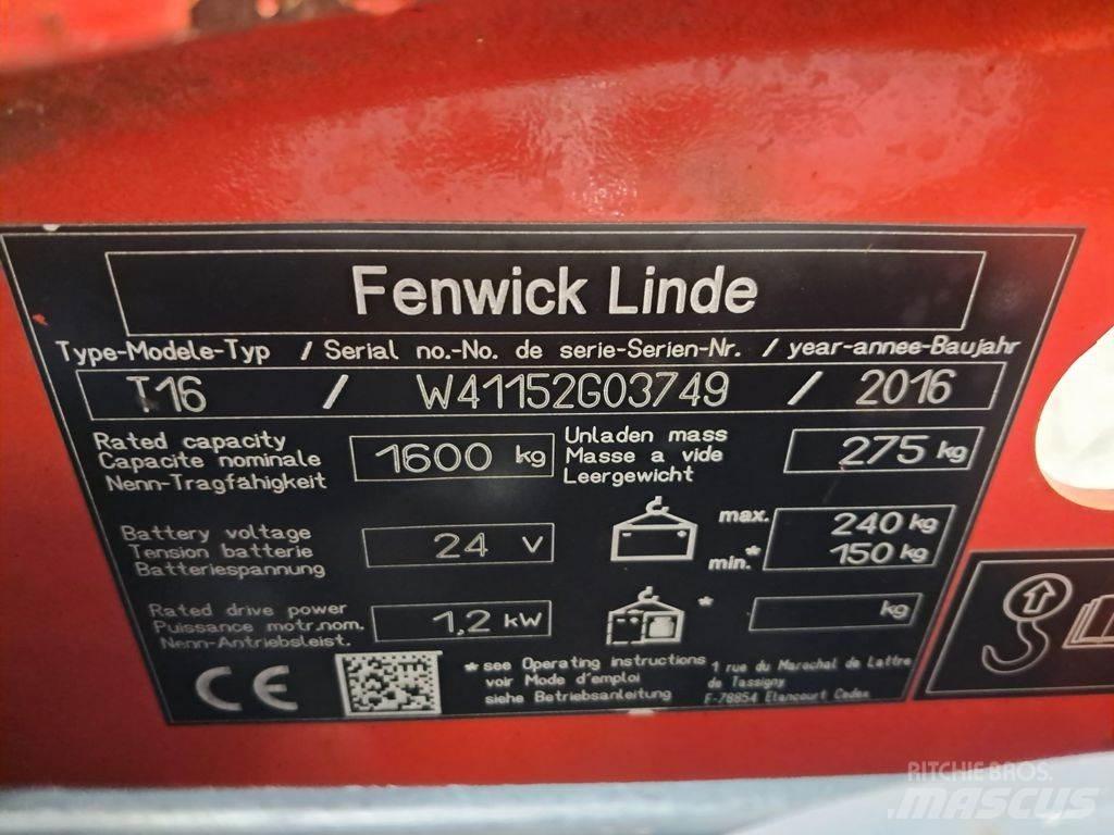 Linde T16 Pumppukärryt