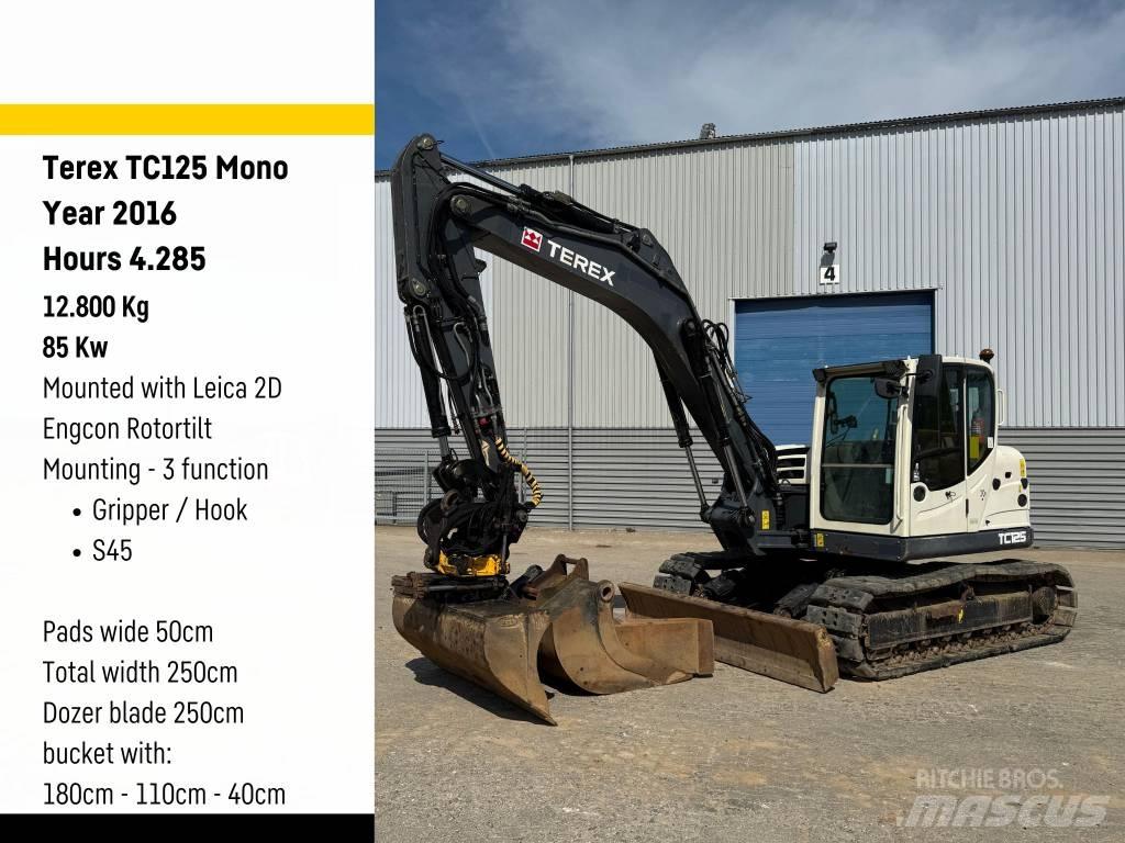 Terex Ecotec TC125 Midikaivukoneet 7t - 12t