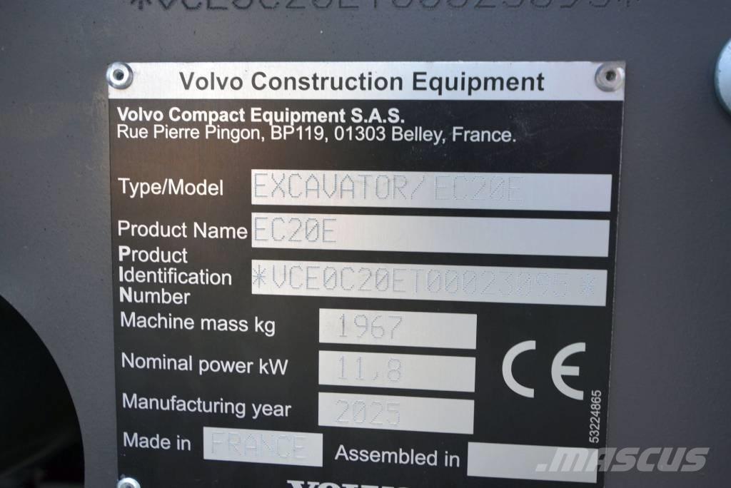 Volvo EC 20 E Minikaivukoneet < 7t