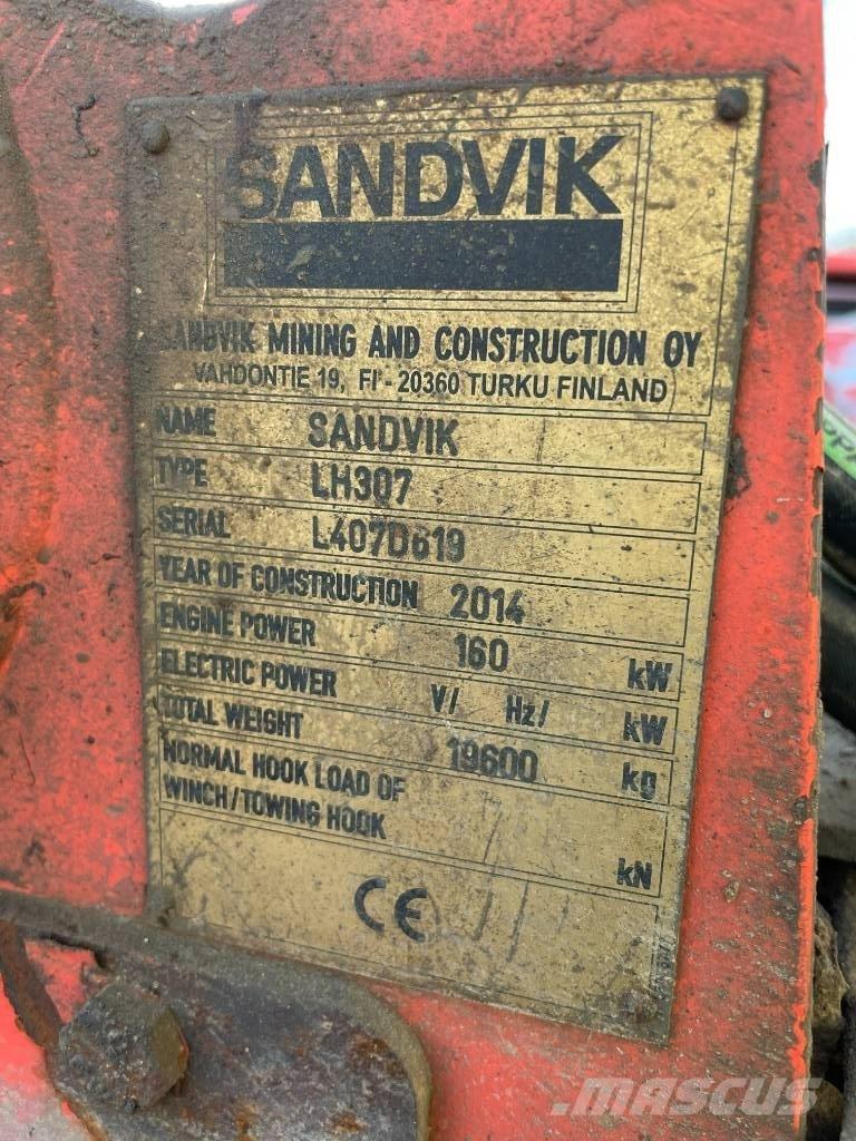 Sandvik LH 307 Maanalaiset lastauskoneet