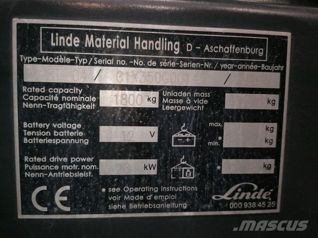Linde H18T-04 Nestekaasutrukit