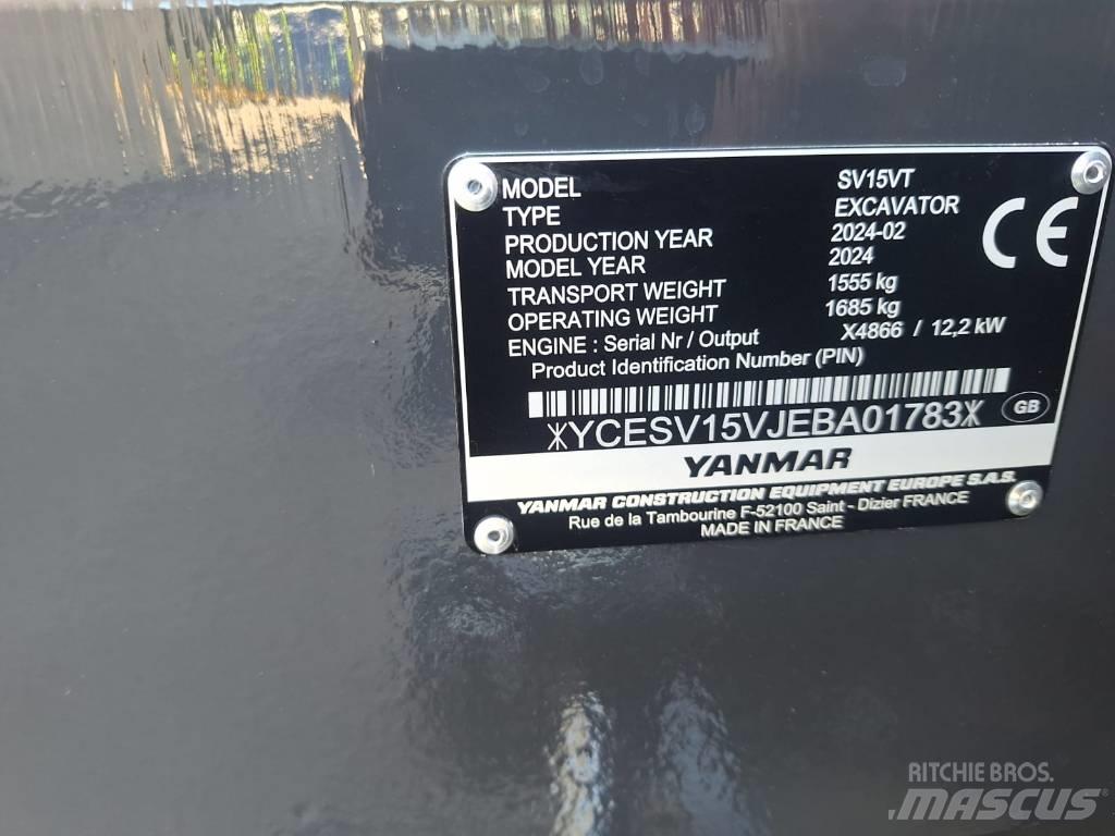 Yanmar SV 15 Minikaivukoneet < 7t